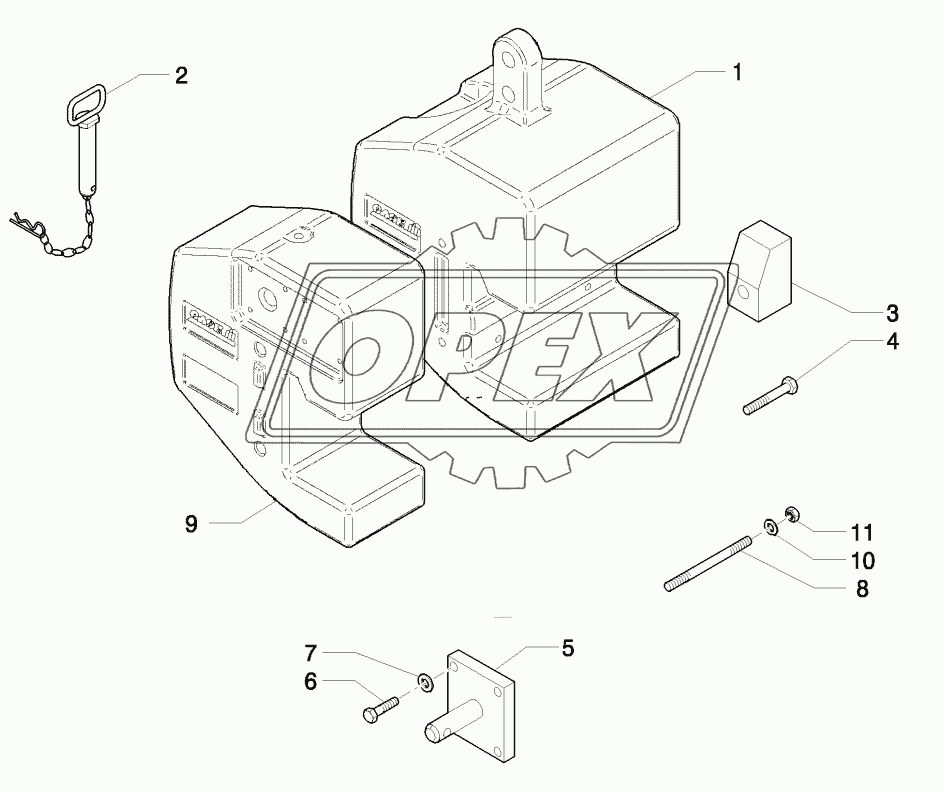 WEIGHT CARRIER - WITH HOOK 2