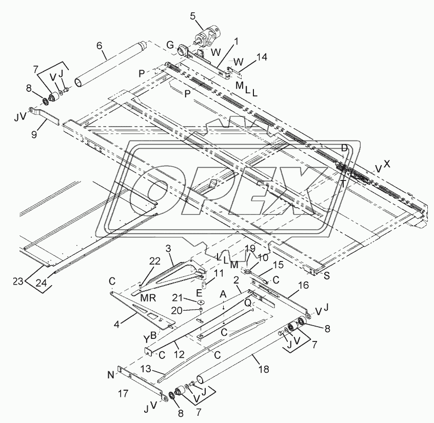 DRAPERS, DRIVE AND TENSIONER