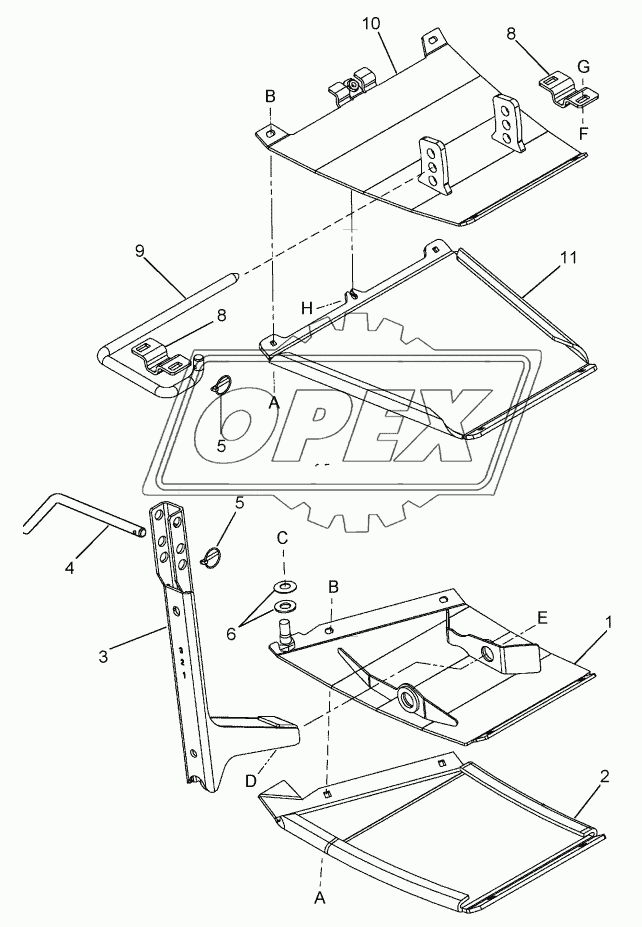 SKID SHOES - END/CENTER (ATTACHMENT)