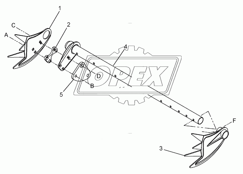 LODGED CROP REEL FINGER KIT (ATTACHMENT)