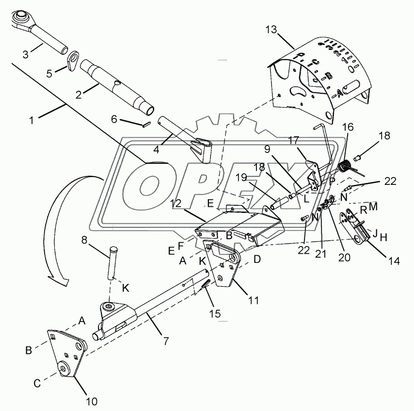 ADAPTER MECHANICAL CENTER LINK WITH FLOAT INDICATOR