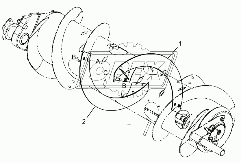 ADAPTER AUGER FLIGHTING EXTENSIONS