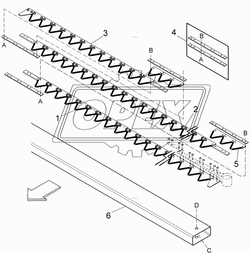 SEGMENTED SICKLES - SINGLE SICKLE HEADERS