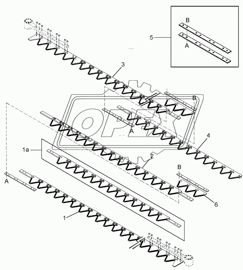 SEGMENTED SICKLES - DOUBLE SICKLE HEADERS