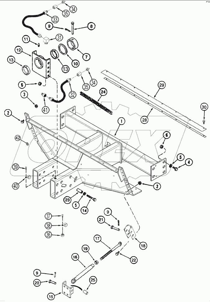 AXLE, STEERING - SUPPORT - ADJUSTABLE AXLE