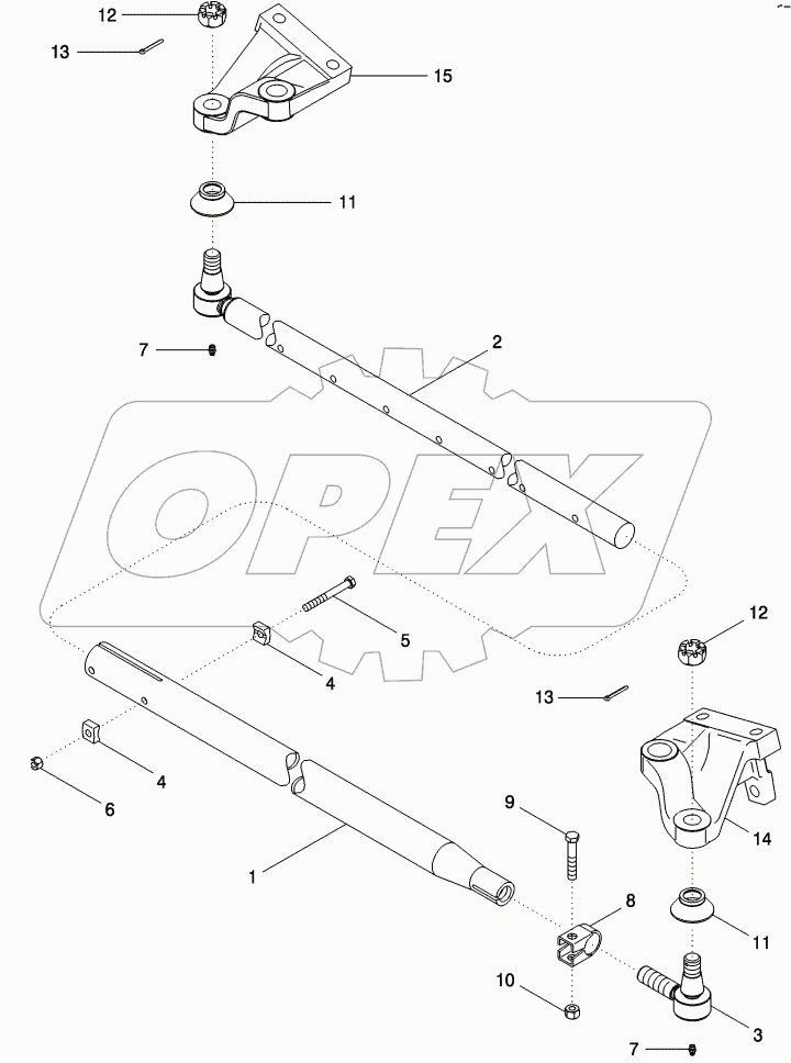 AXLE, ADJUSTABLE - TIE ROD, STEERING