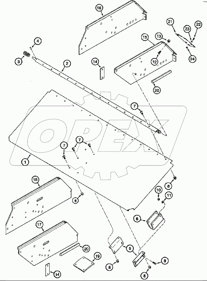 AXLE, STEERING - SHIELD