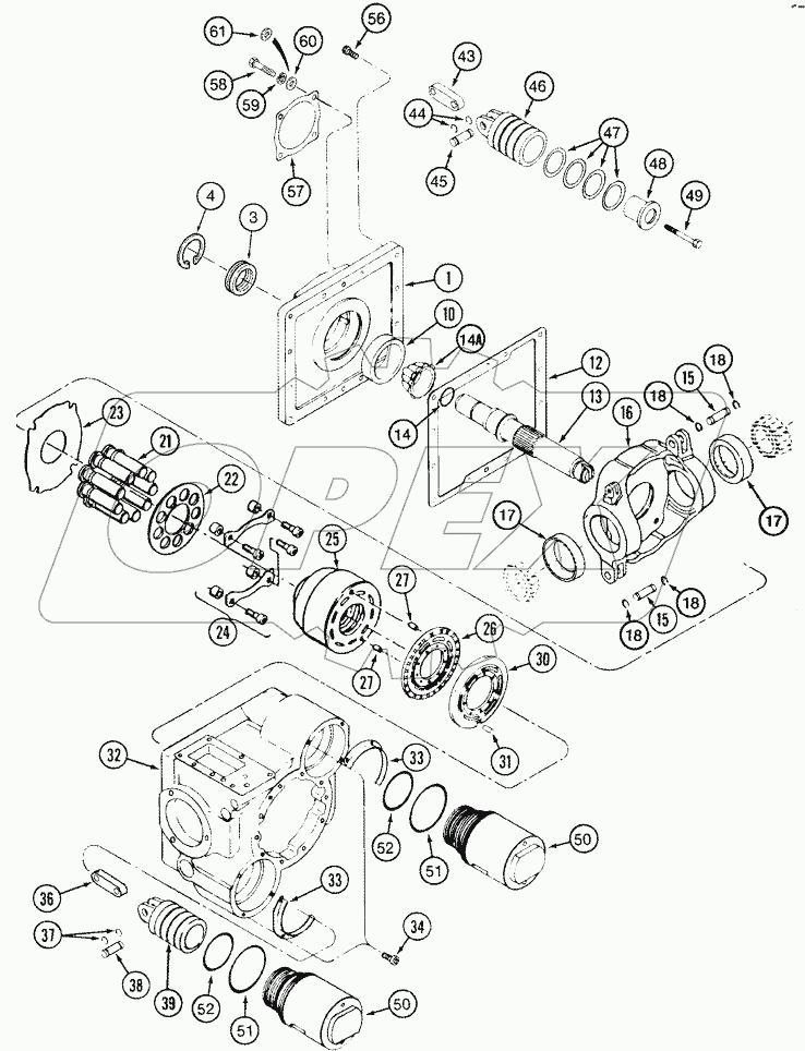 MOTOR ASSY - HYDROSTATIC - TWO SPEED