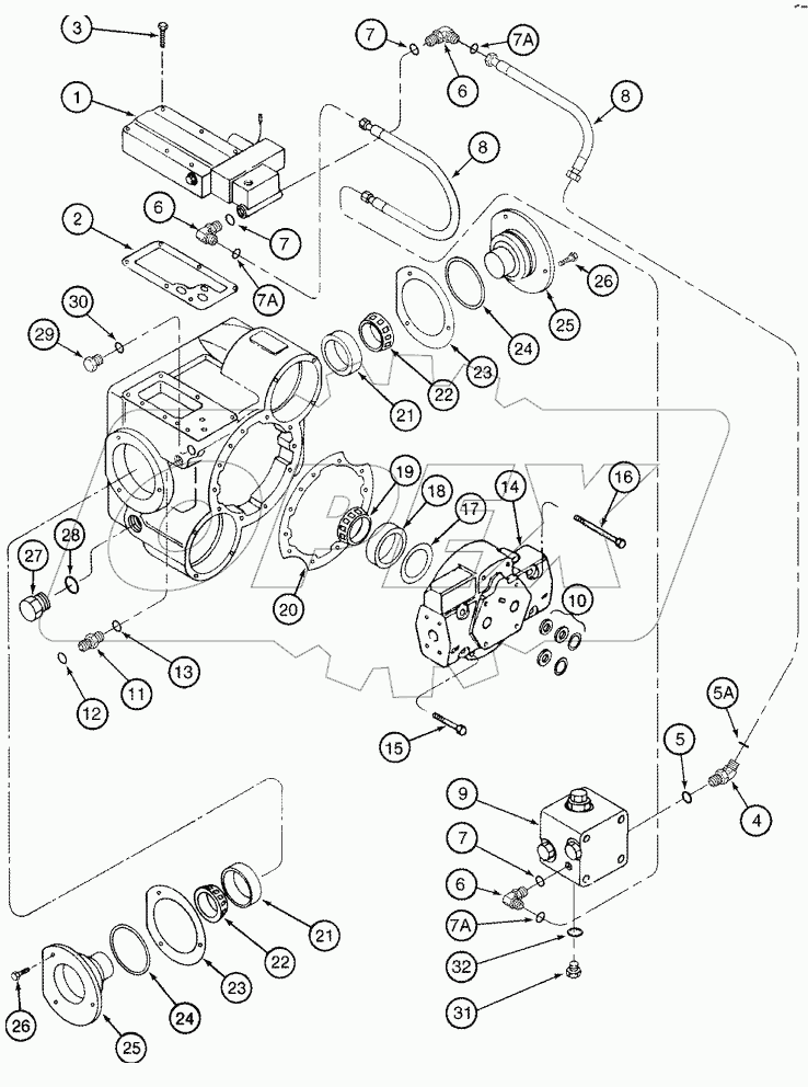 MOTOR ASSY - HYDROSTATIC - TWO SPEED