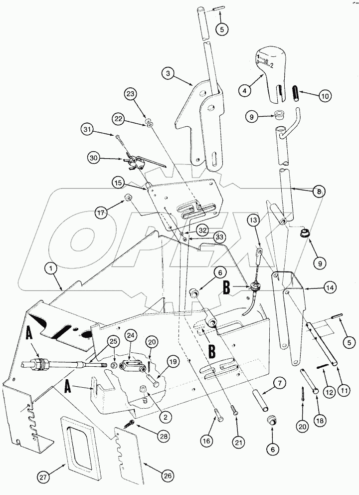 CONTROLS - TRANSMISSION UPPER SHIFT