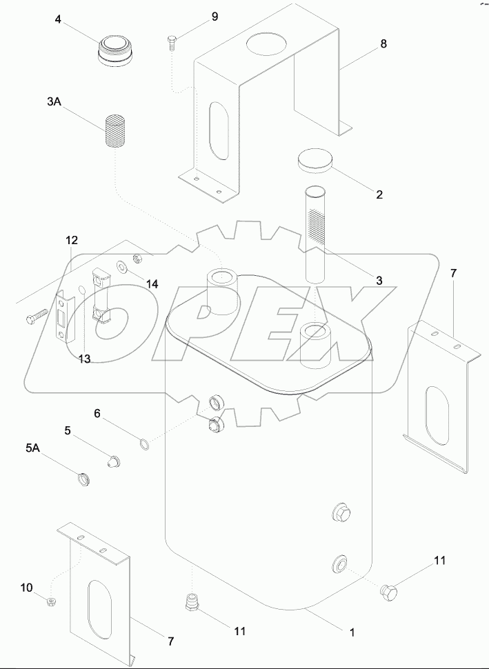 RESERVOIR - OIL, HYDRAULIC