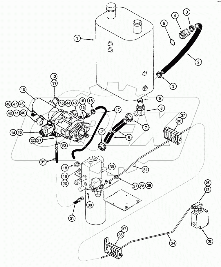 HYDRAULICS - AUXILIARY PUMP SUPPLY