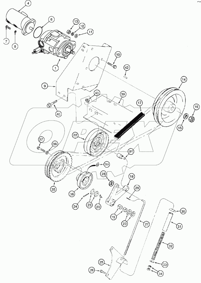 PUMP, AUXILIARY - MOUNTING AND DRIVE