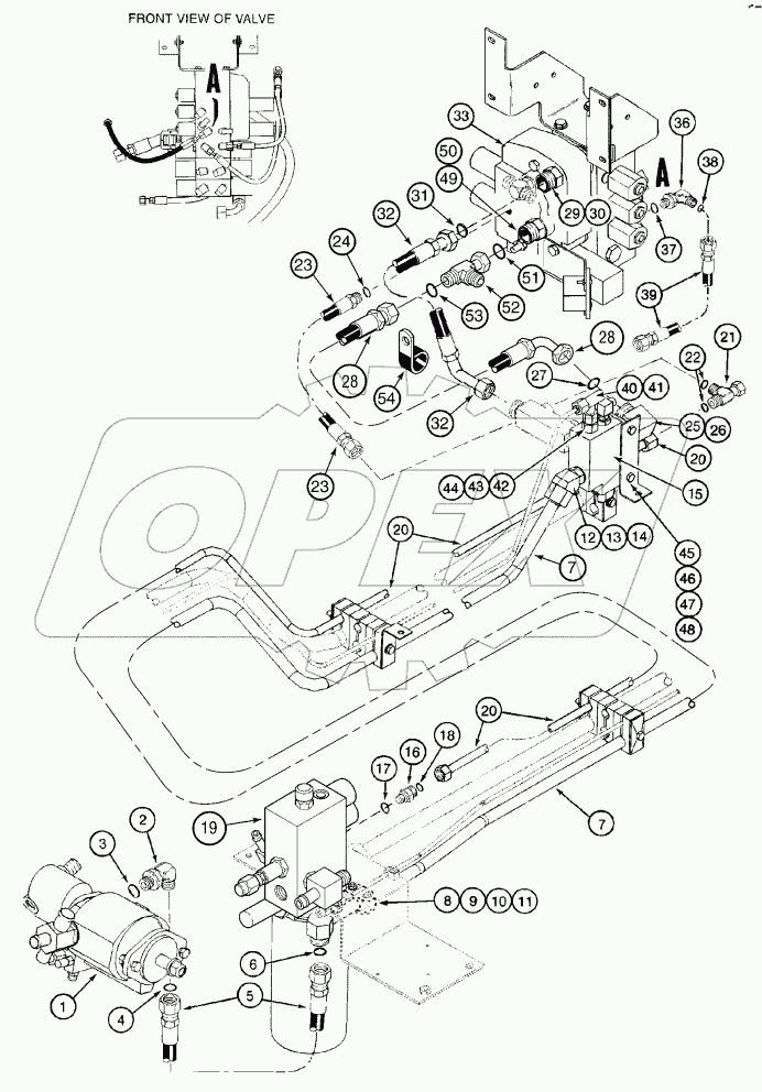 HYDRAULICS - HEADER LIFT VALVE SUPPLY