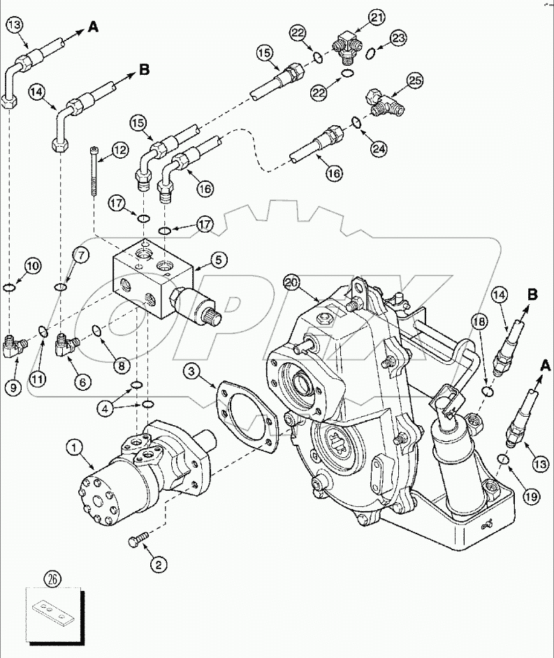 HYDRAULICS - FEEDER REVERSER