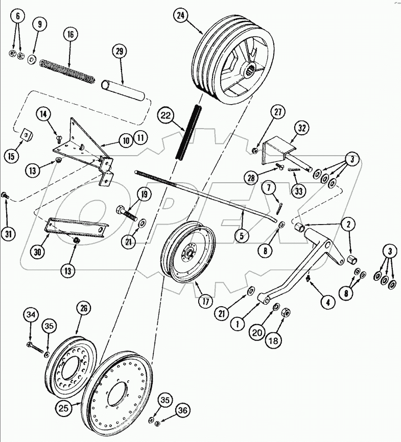 BELT DRIVE - JACKSHAFT, FAN