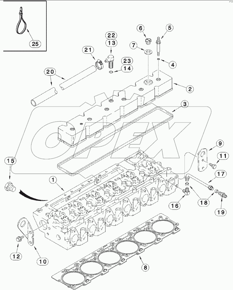 CYLINDER HEAD, COVER AND BREATHER