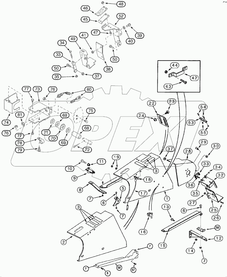 FEEDER - SHIELDS, JACKSHAFT DRIVE