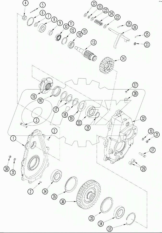 GEARBOX - FEEDER REVERSER