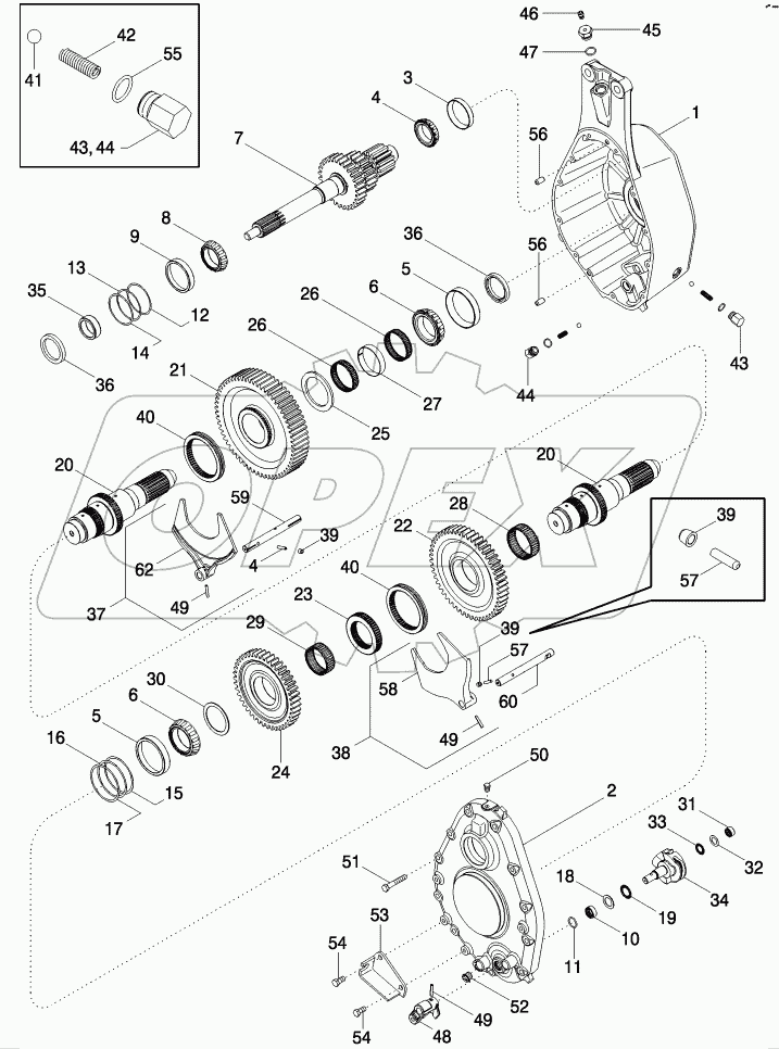 ROTOR DRIVE - HOUSING, GEAR