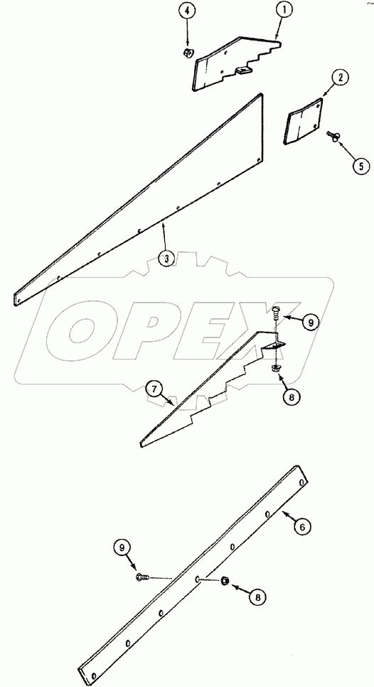 GRAIN PAN SIDE HILL DIVIDERS