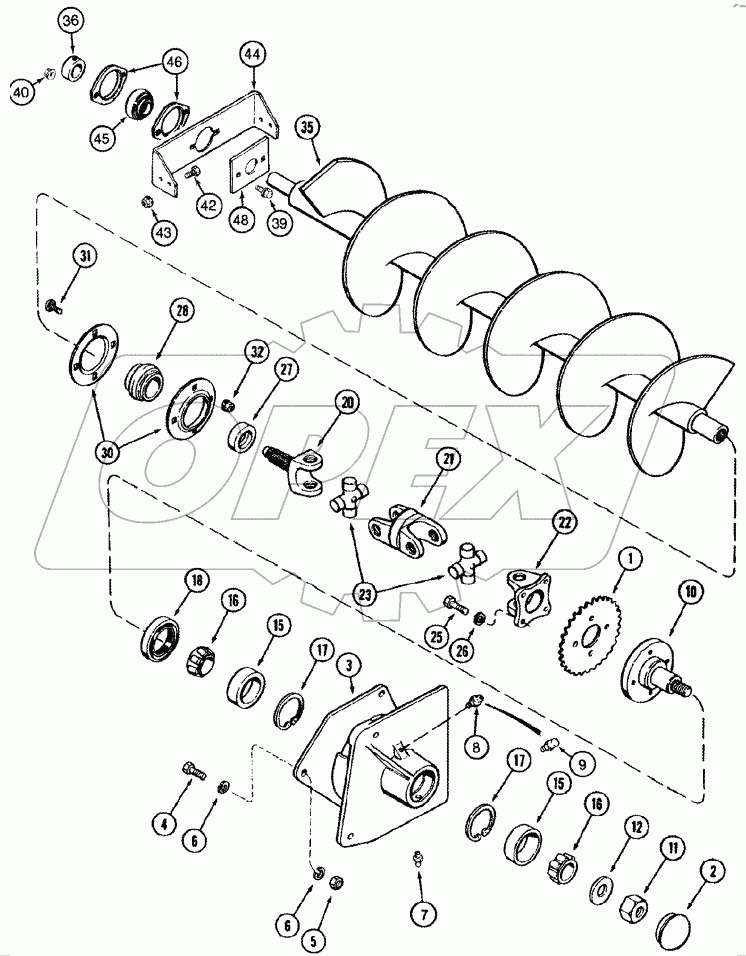 INCLINED DELIVERY - AUGER