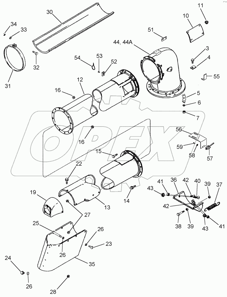 UNLOADER - TUBE, UPPER