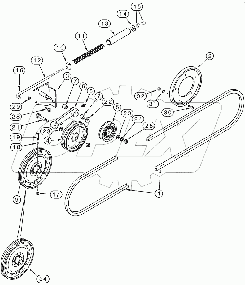 STRAW SPREADER - DRIVE