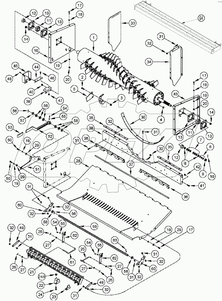 STRAW CHOPPER - ROTOR AND CONCAVE