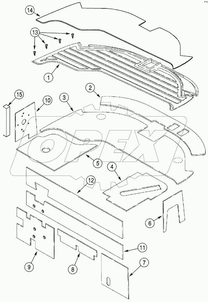 CAB - FLOOR MAT AND INSULATION