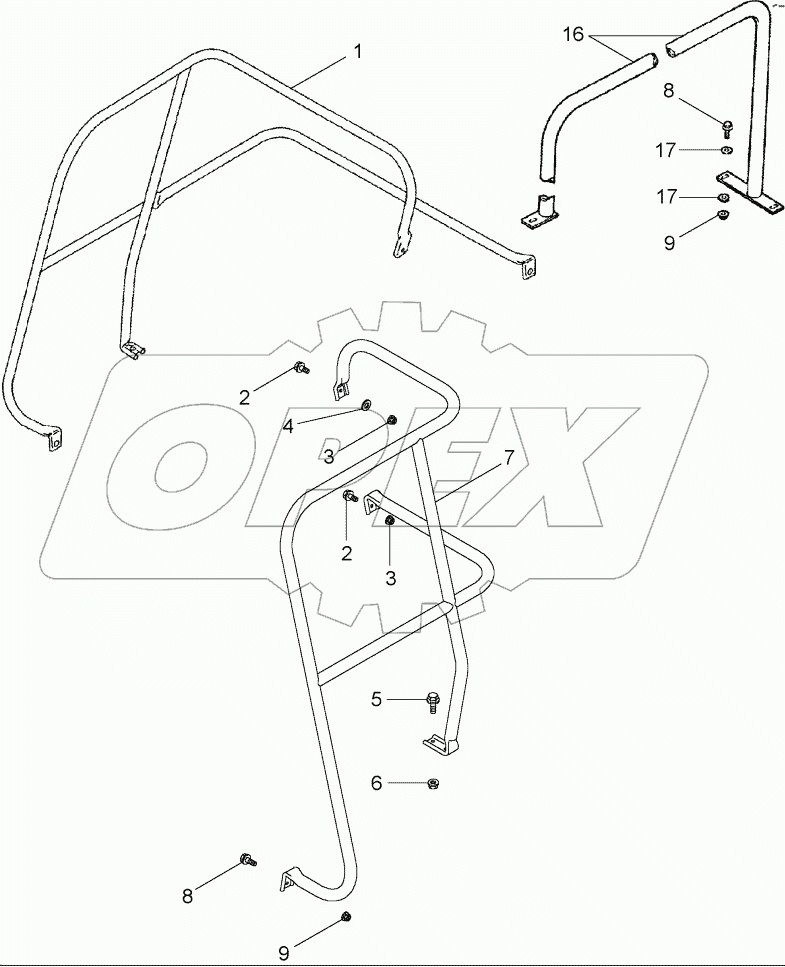 HAND RAILS - DECK, SERVICE