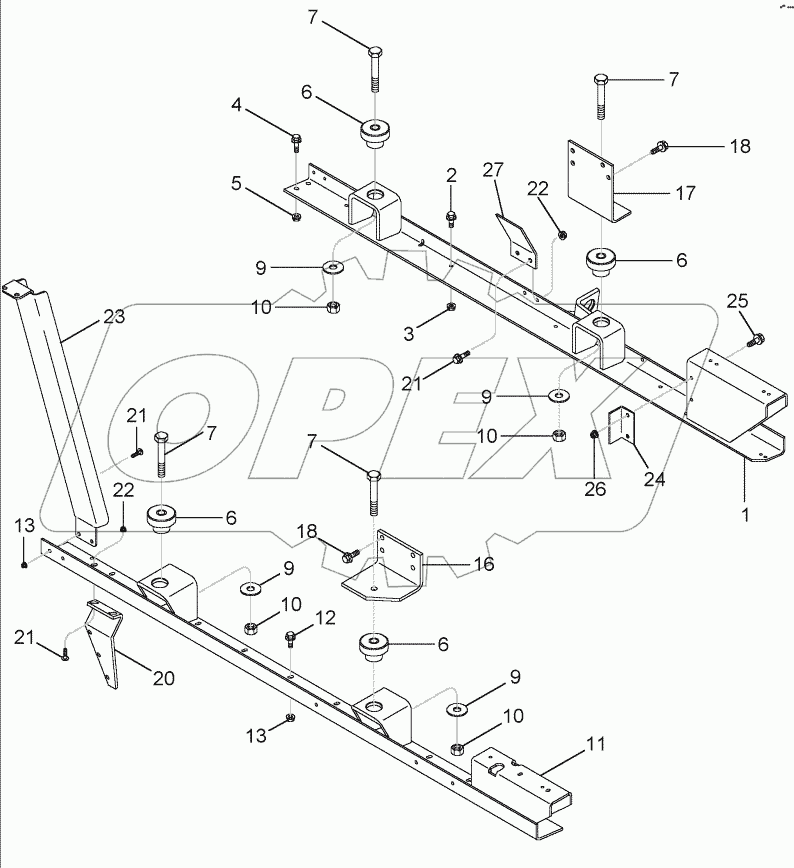 MOUNTING, ENGINE - BSN HAJ331