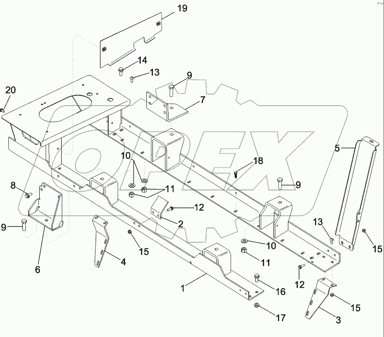 MOUNTING, ENGINE - ASN HAJ331