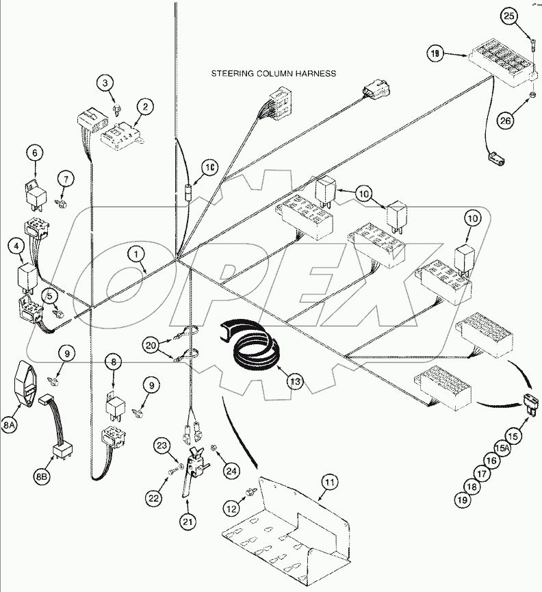 HARNESS - CAB, RELAY AND FUSE