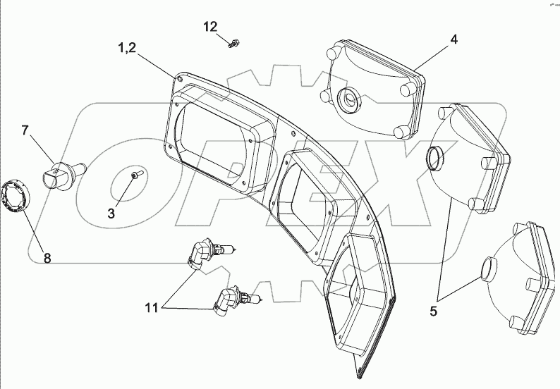 LAMP ASSY - DRIVE AND FLOOD - HALOGEN