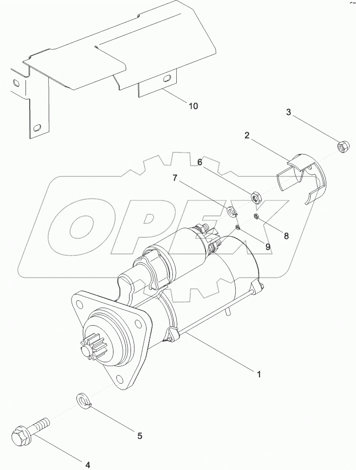 STARTER ASSY - MOUNTING