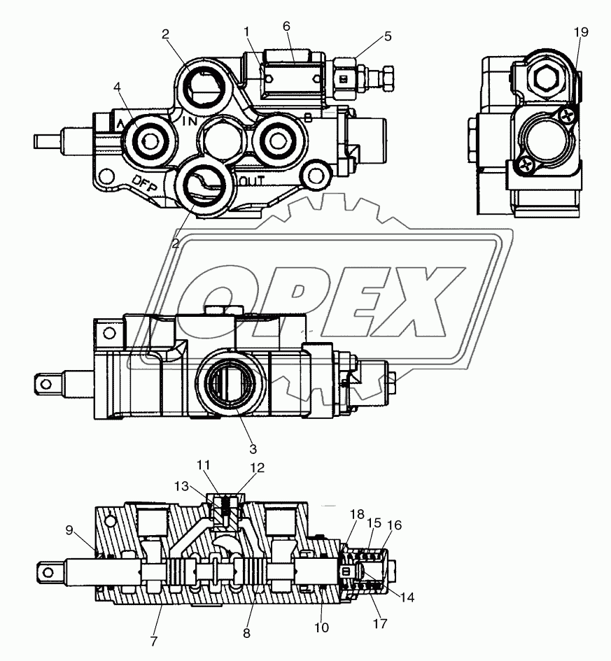 SECONDARY FRONT AUXILIARY - VALVE ASSY
