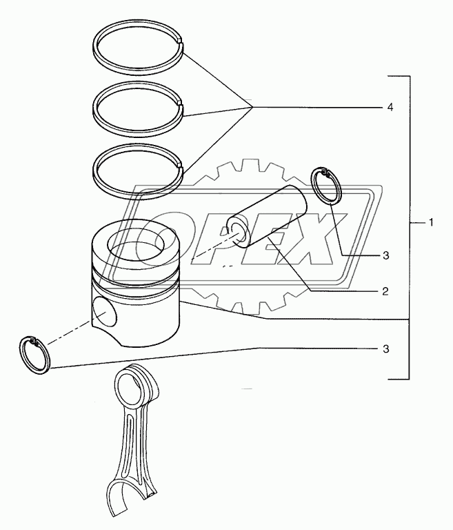 PISTONS - CONNECTING ROD 2