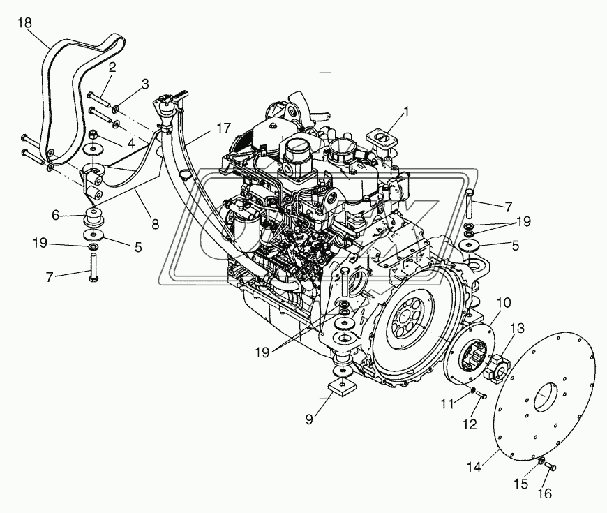 ENGINE - MOUNTING