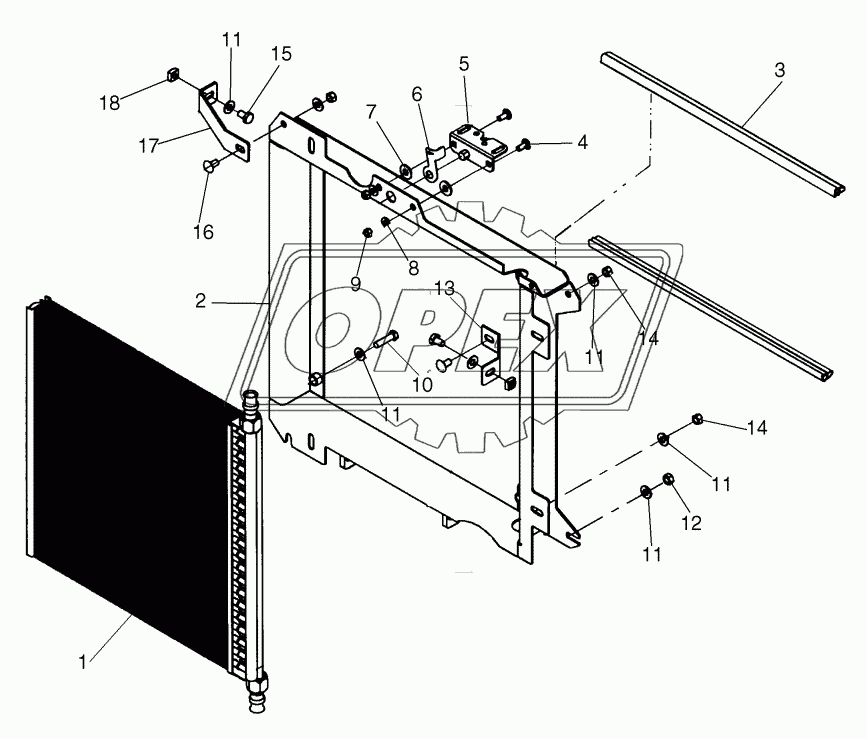 OIL COOLER - MOUNTING