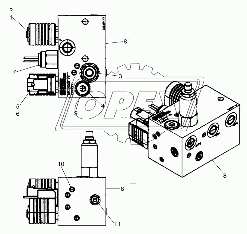 HYDROSTATICS - TWO SPEED, VALVE ASSY