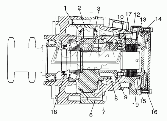 MOTOR ASSY - SINGLE SPEED 3