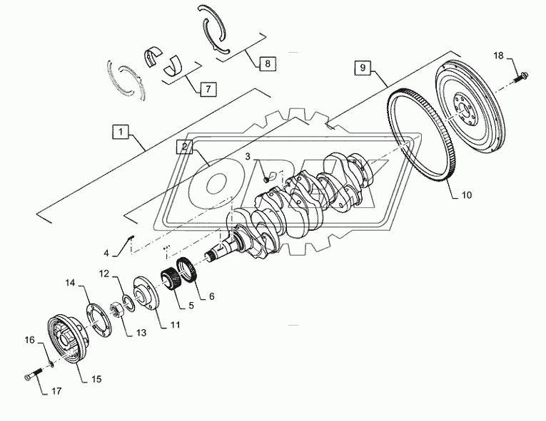 10.103.AA(01) - ENGINE CRANK SHAFT ASSY