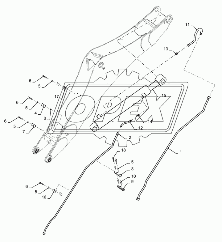 35.737.AA(02) - DIPPER CYLINDER HOSES