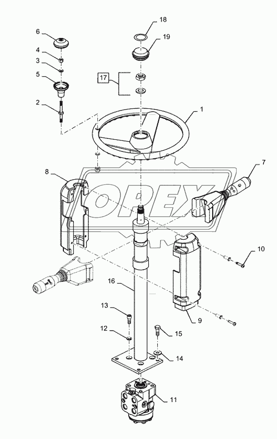 41.101.AJ(01) - STEERING WHEEL AND COLUMN