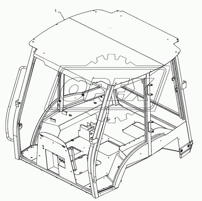 90.150.AC(01) - CAB FRAME