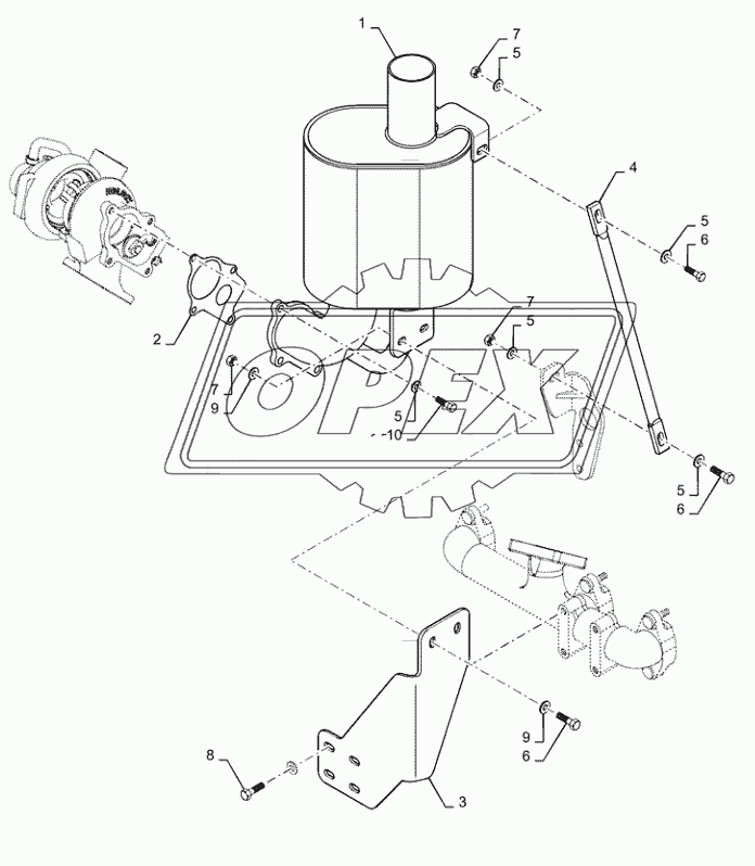 10.254.AD(02) - EXHAUST MUFFLER ASSY