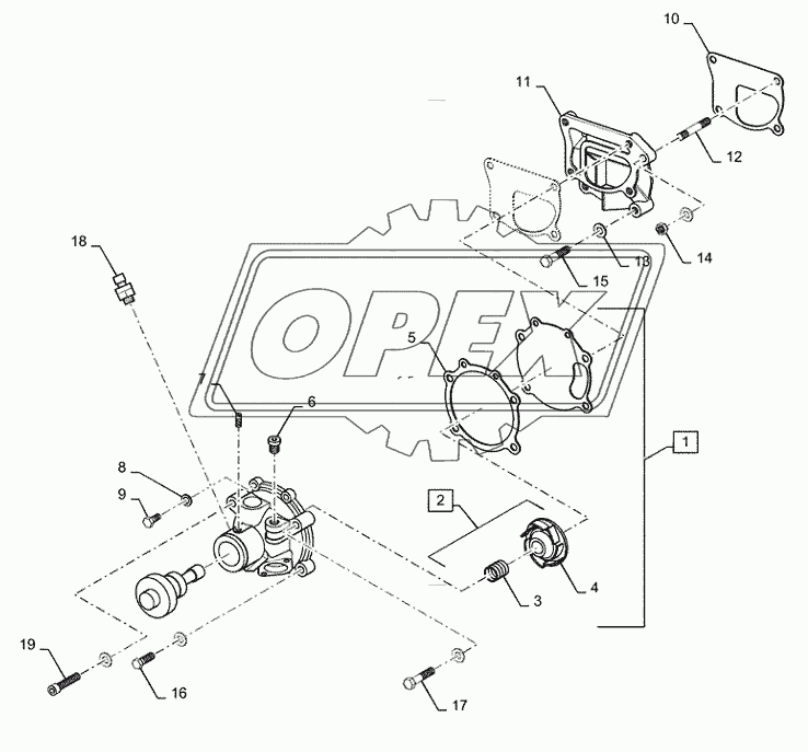 10.400.BB(01) - ENGINE, WATER PUMP ASSY