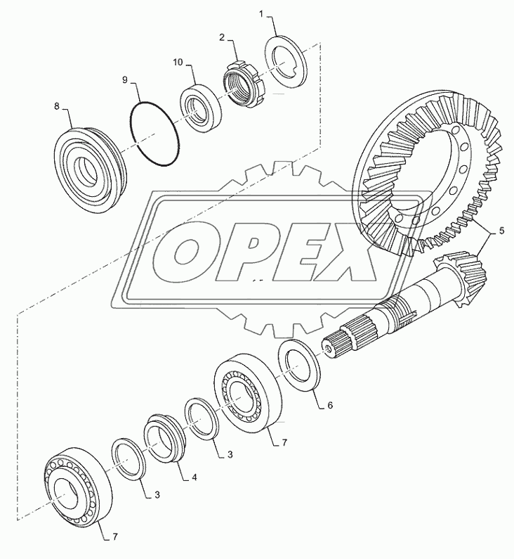 25.100.AV(03) - BEVEL GEAR SET, 4WD