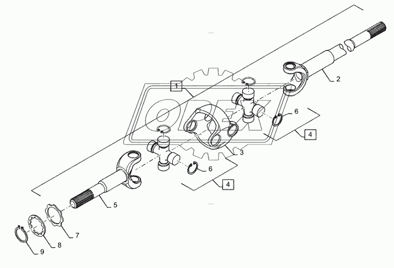 25.100.AV(05) - DOUBLE U JOINT, 4WD